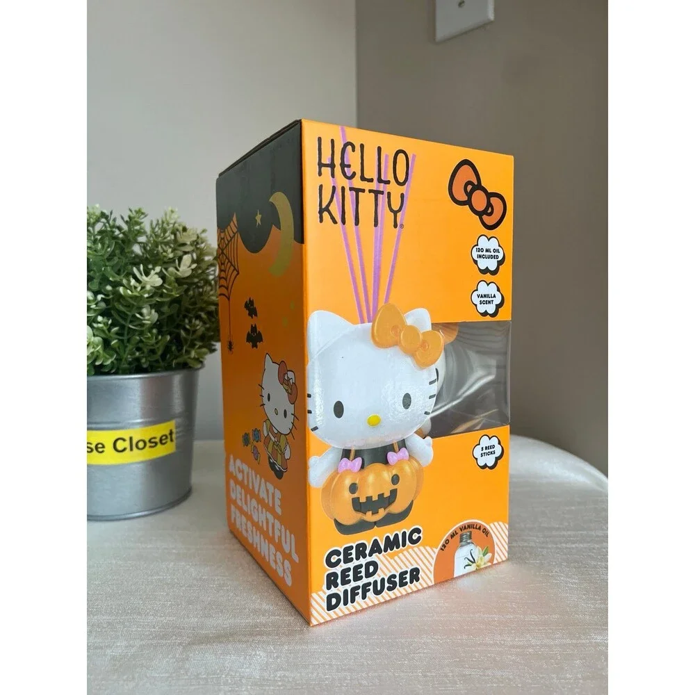 Sanrio Hello Kitty Pumpkin Ceramic Reed Diffuser – Vanilla Scent